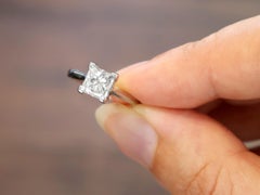 1.22 Carat Diamond and Platinum Solitaire Engagement Ring