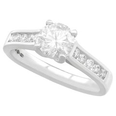 1.22 Carat Diamond and Platinum Solitaire Engagement Ring