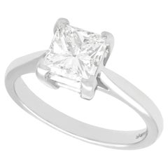 1.22 Carat Diamond and Platinum Solitaire Engagement Ring