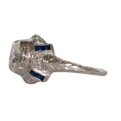 1.42 Carat Diamond Platinum Engagement Ring