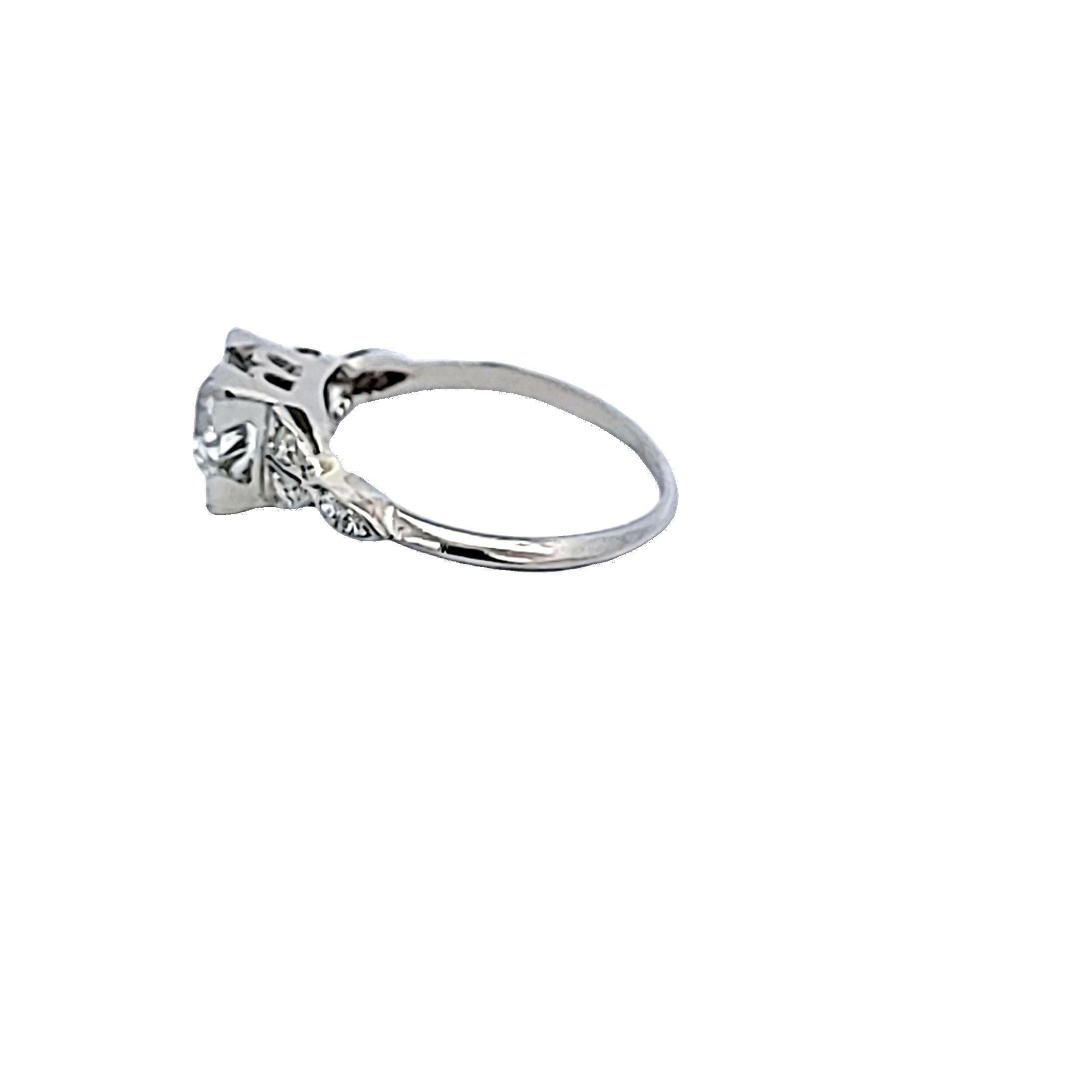 Title:
1.22 Carat Old European Cut J-I VS1-SI1 Diamond Platinum Engagement Ring


Style:
Engagement


Metal:
Platinum


Gemstone 1:
1.16 Carat Diamond


Number of Stones:
1


Color:
J


Clarity:
VS1


Shape:
Old European Cut


GIA:
DIAM OE J VS1