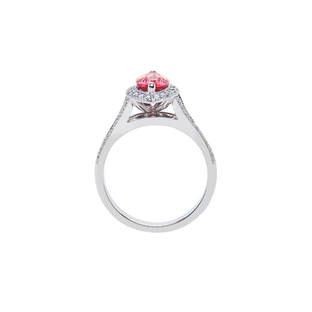 pink diamond marquise ring