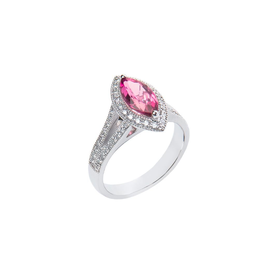 vintage pink tourmaline engagement rings