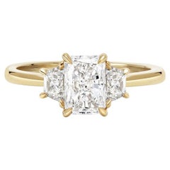 1.22 Carat Radiant Statement Brilliant White 14K White Gold Graceful Brilliance