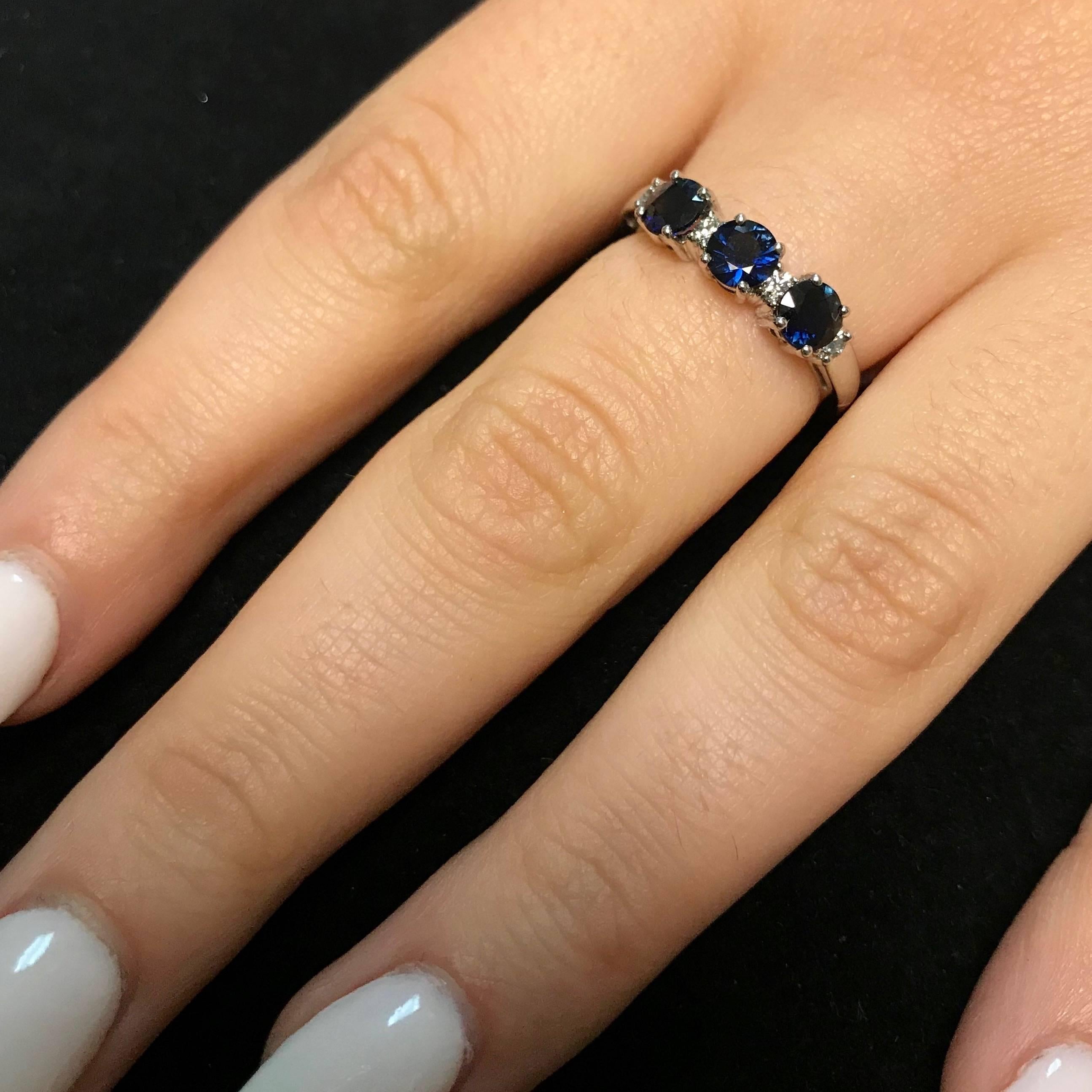 3 carat blue sapphire ring