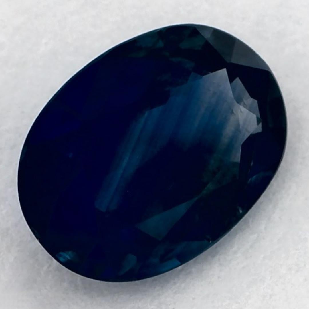 1.22 carati di zaffiro blu ovale sfuso In condizioni Nuovo in vendita a Fort Lee, NJ