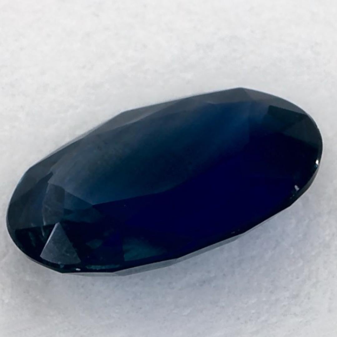 1.22 carati di zaffiro blu ovale sfuso in vendita 1