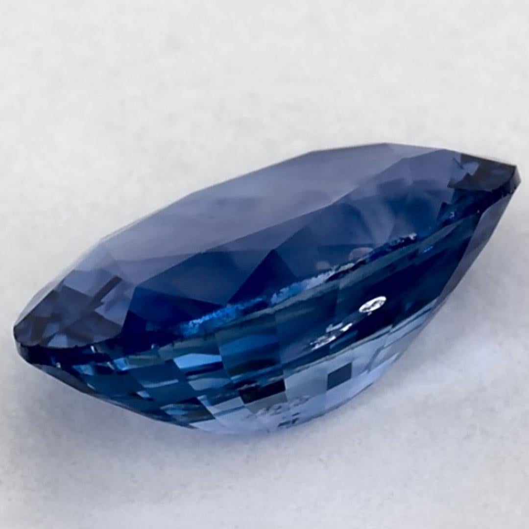 1.22 qt Zafiro Azul Oval Gema Suelta en venta 2