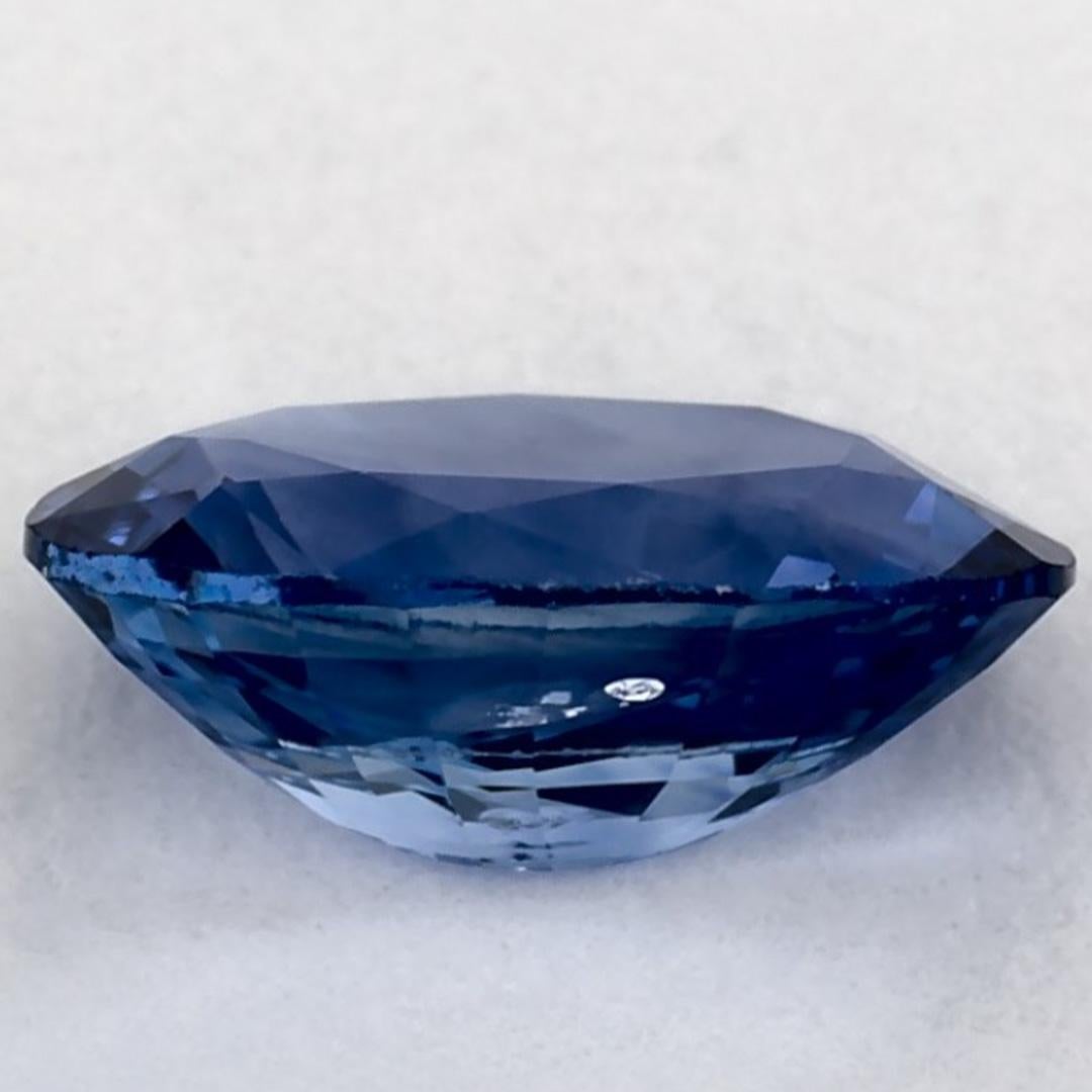 1.22 qt Zafiro Azul Oval Gema Suelta en venta 3