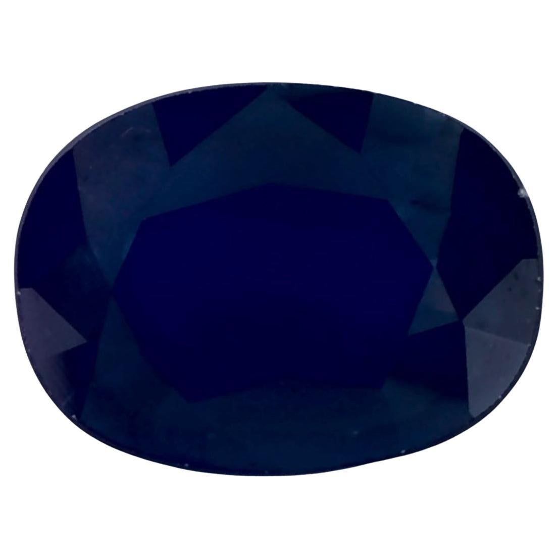 1.22 Ct Blue Sapphire Oval Loose Gemstone (pierre précieuse en vrac) en vente