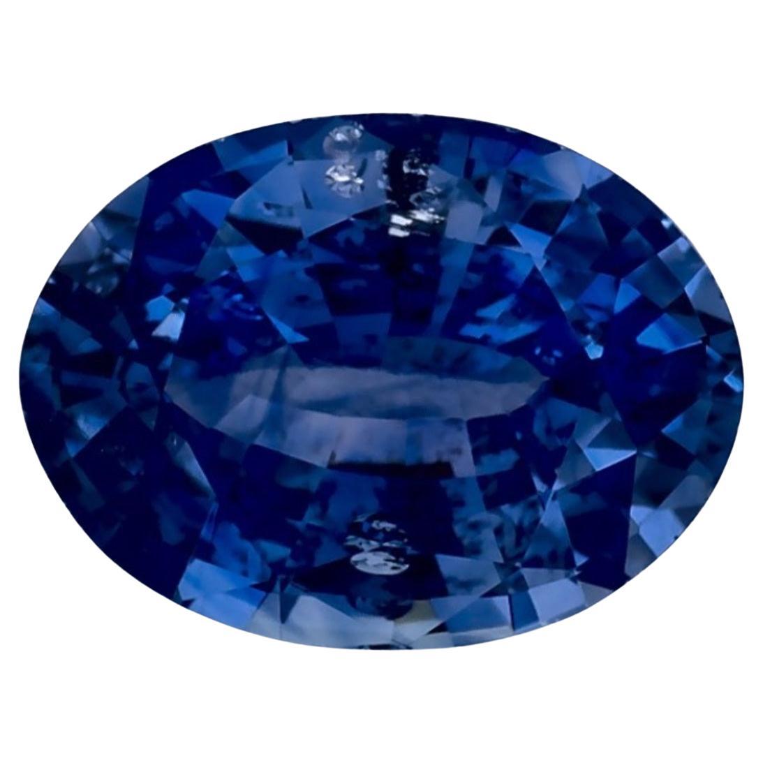 1.22 Ct Blue Sapphire Oval Loose Gemstone
