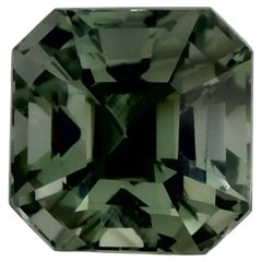 1.22 Ct Green Sapphire Octagon Cut Loose Gemstone