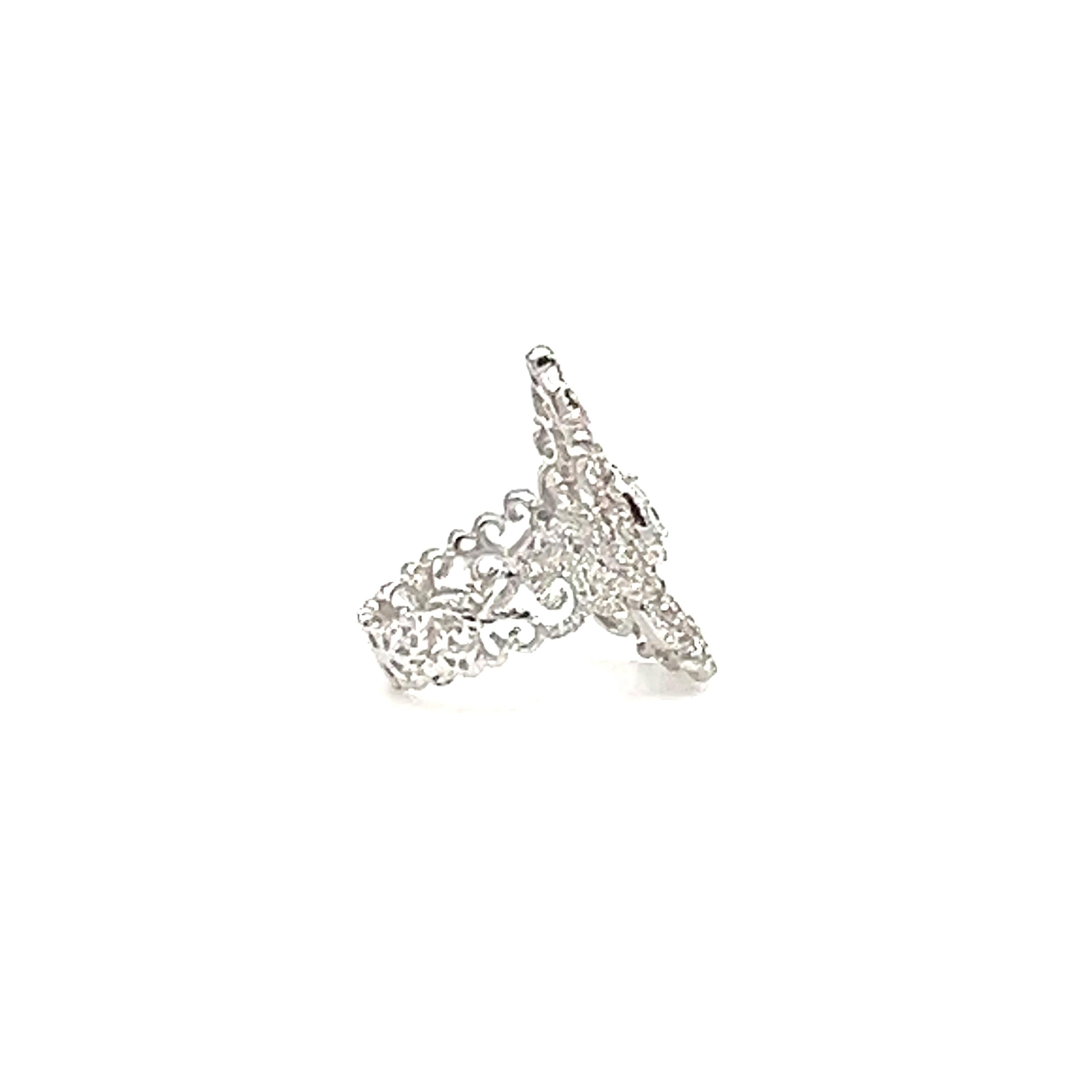 Women's or Men's 1.22 ct Pear Diamond Ring  For Sale