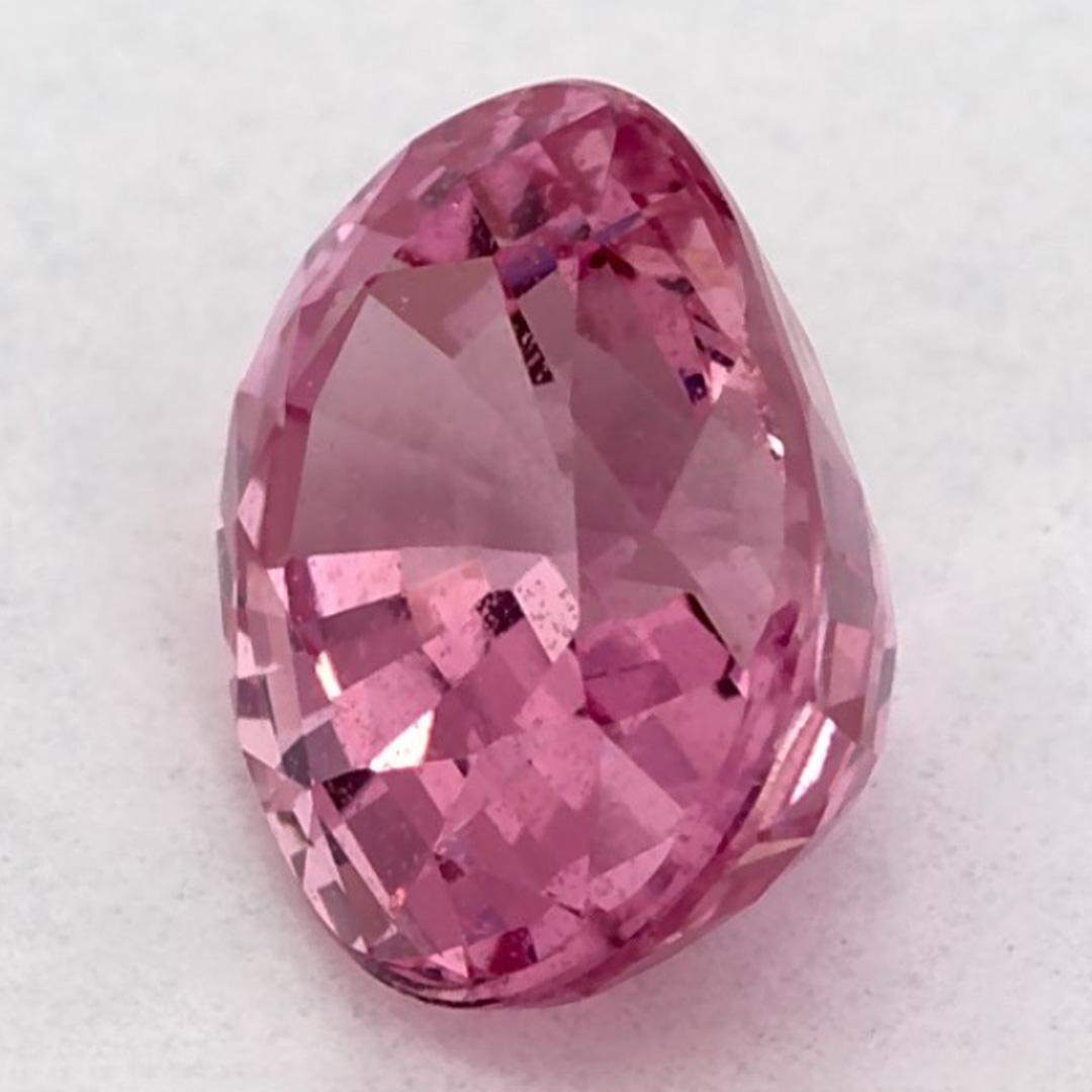 Taglio ovale 1.22 Ct Pink Sapphire Oval Loose Gemstone in vendita