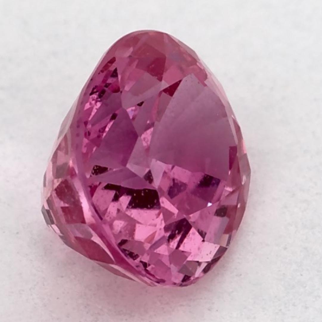 Donna 1.22 Ct Pink Sapphire Oval Loose Gemstone in vendita