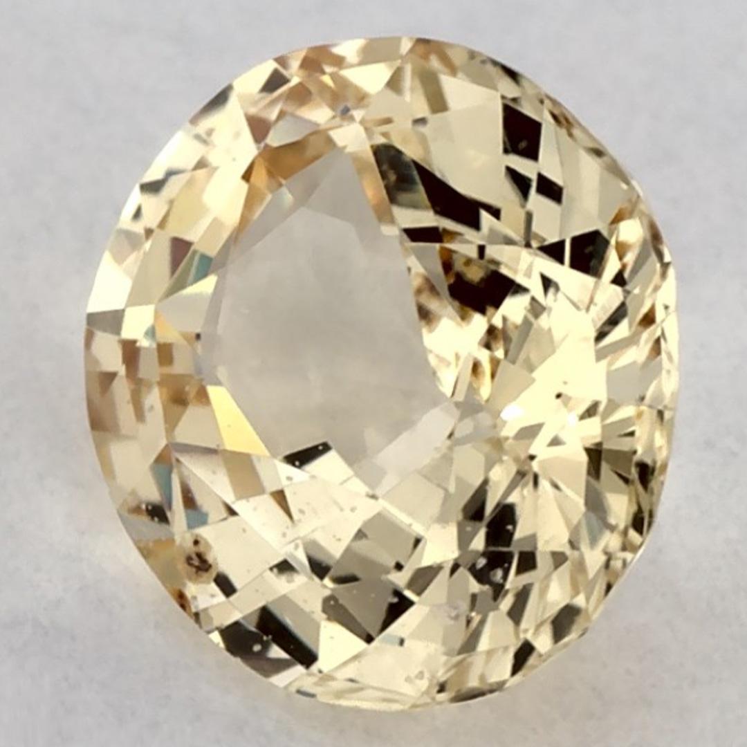 1.22 Karat Gelber Saphir Oval Loser Edelstein (Ovalschliff) im Angebot