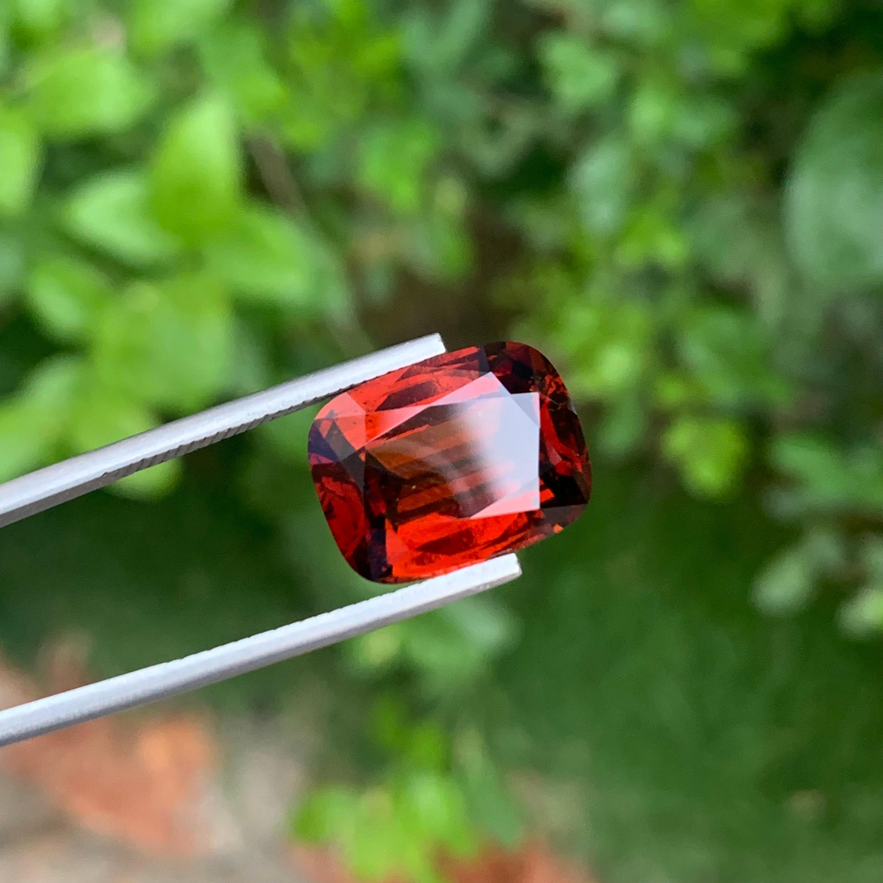 12,20 carati di granato spessartino naturale sfuso a forma di cuscino per collana in vendita 4