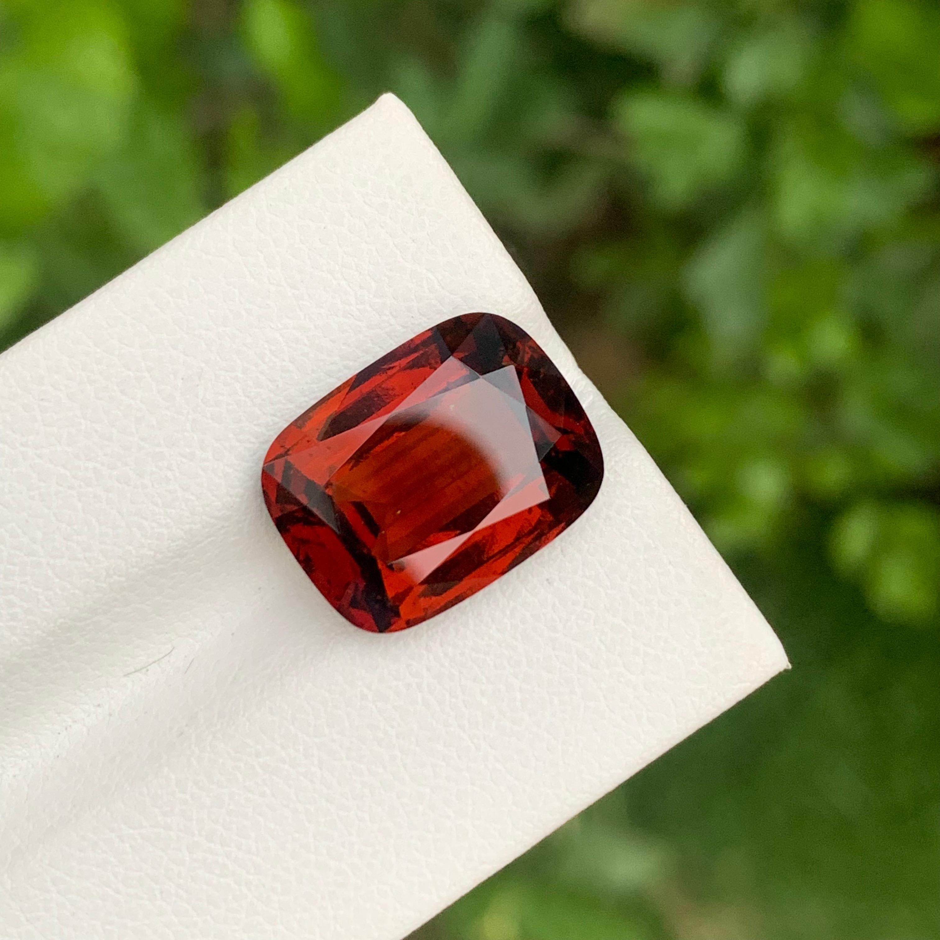 12,20 carati di granato spessartino naturale sfuso a forma di cuscino per collana in vendita 3