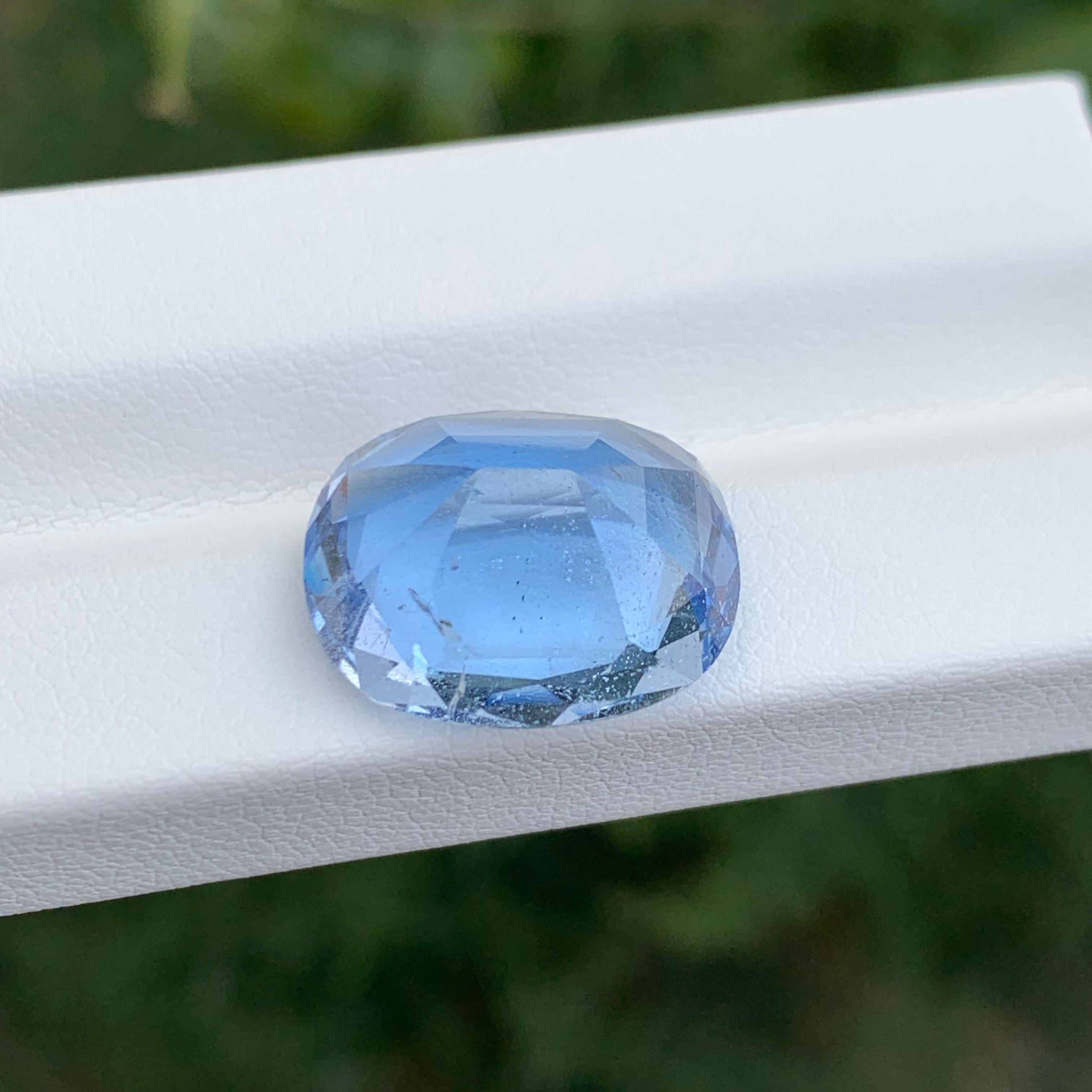 12,20 Karat Hübscher loser Aquamarin Ghoshenit Ovalform Edelstein im Angebot 6