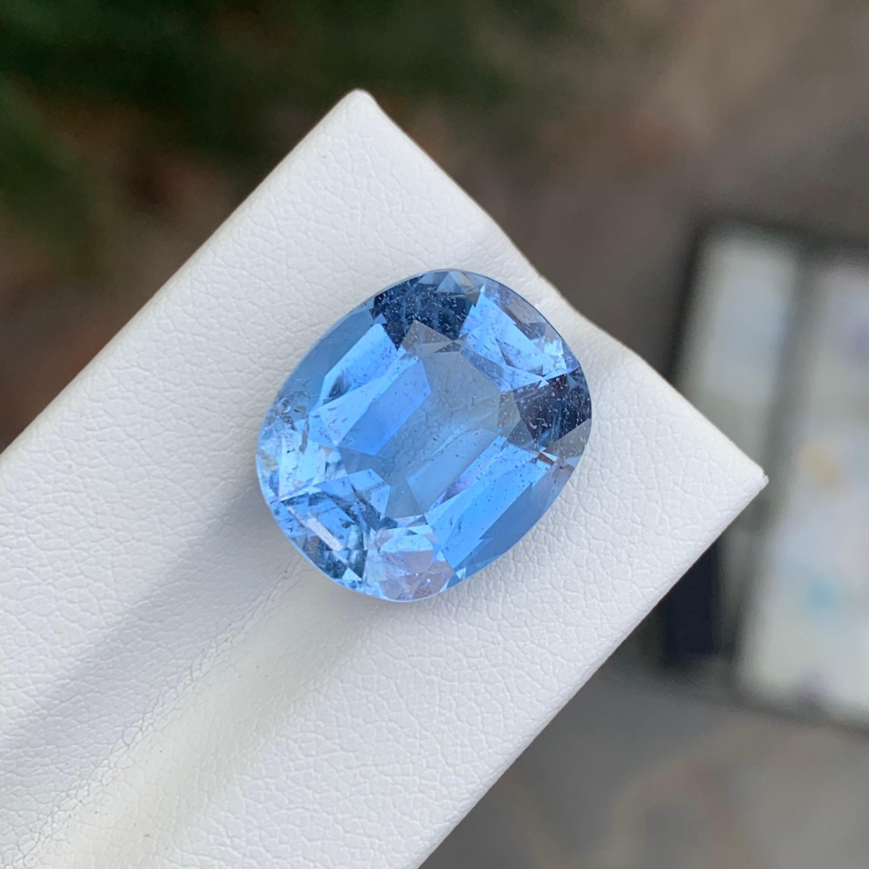 12,20 Karat Hübscher loser Aquamarin Ghoshenit Ovalform Edelstein (Arts and Crafts) im Angebot