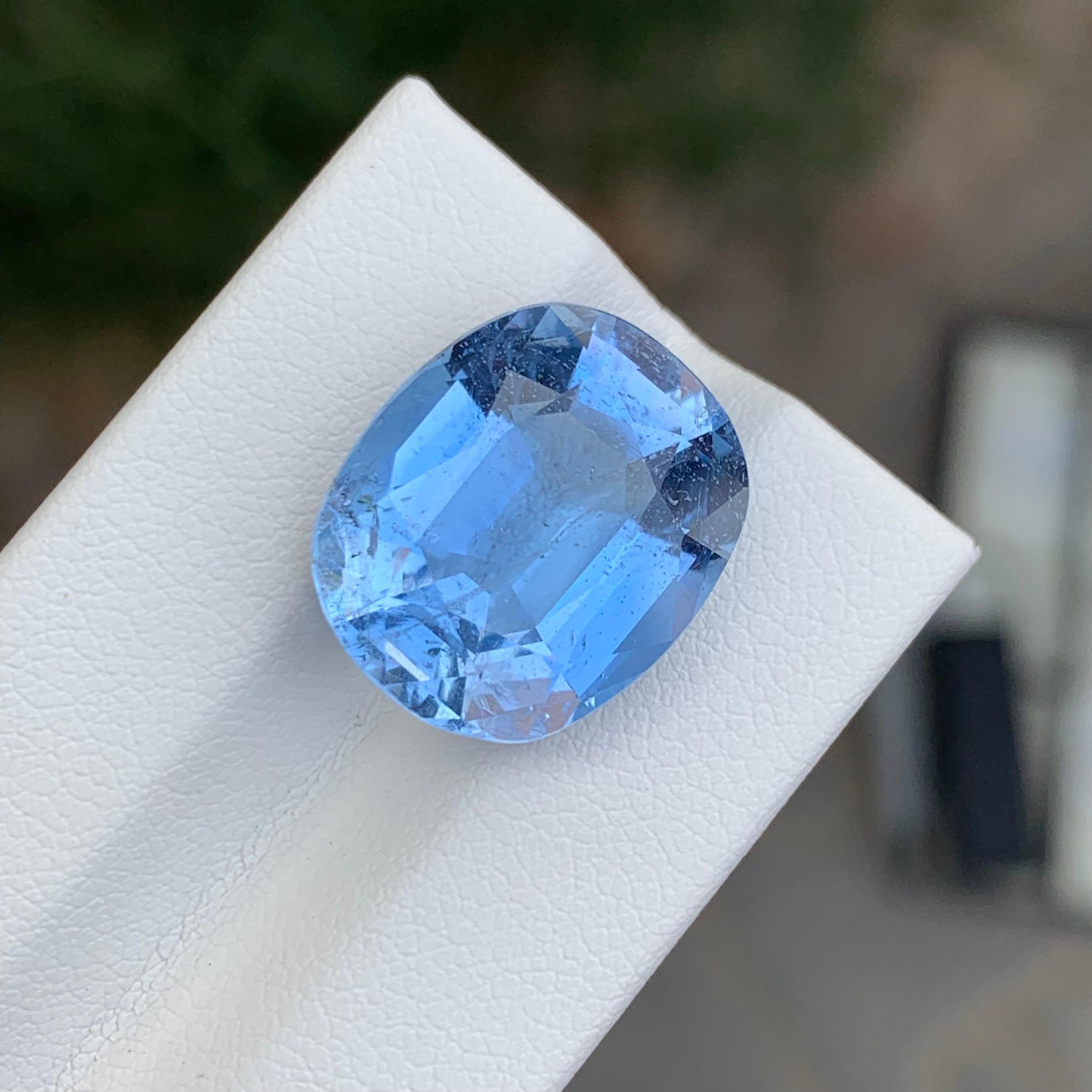 12,20 Karat Hübscher loser Aquamarin Ghoshenit Ovalform Edelstein im Angebot 1