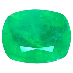 12,20 quilates Piedra esmeralda verde vivo talla cojín Piedra preciosa africana natural