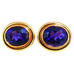12.20 Natural Amethyst Clip Earrings 14Kt*