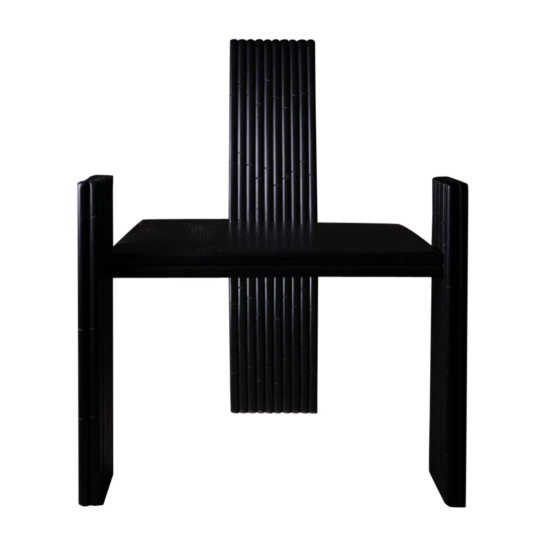 Chaise 1223 en chêne noir massif par No Age Studio