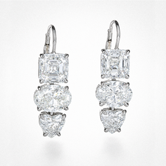 12.25ct GIA Certified Diamond Drop Earrings by Premier Gem Corp