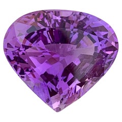 12.25 Carat Natural Loose Amethyst Pear Shape Gem For Necklace Jewellery