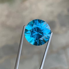 12.25 Carat Natural Loose Swiss Blue Topaz Round Shape Gemstone (pierre précieuse de forme ronde)