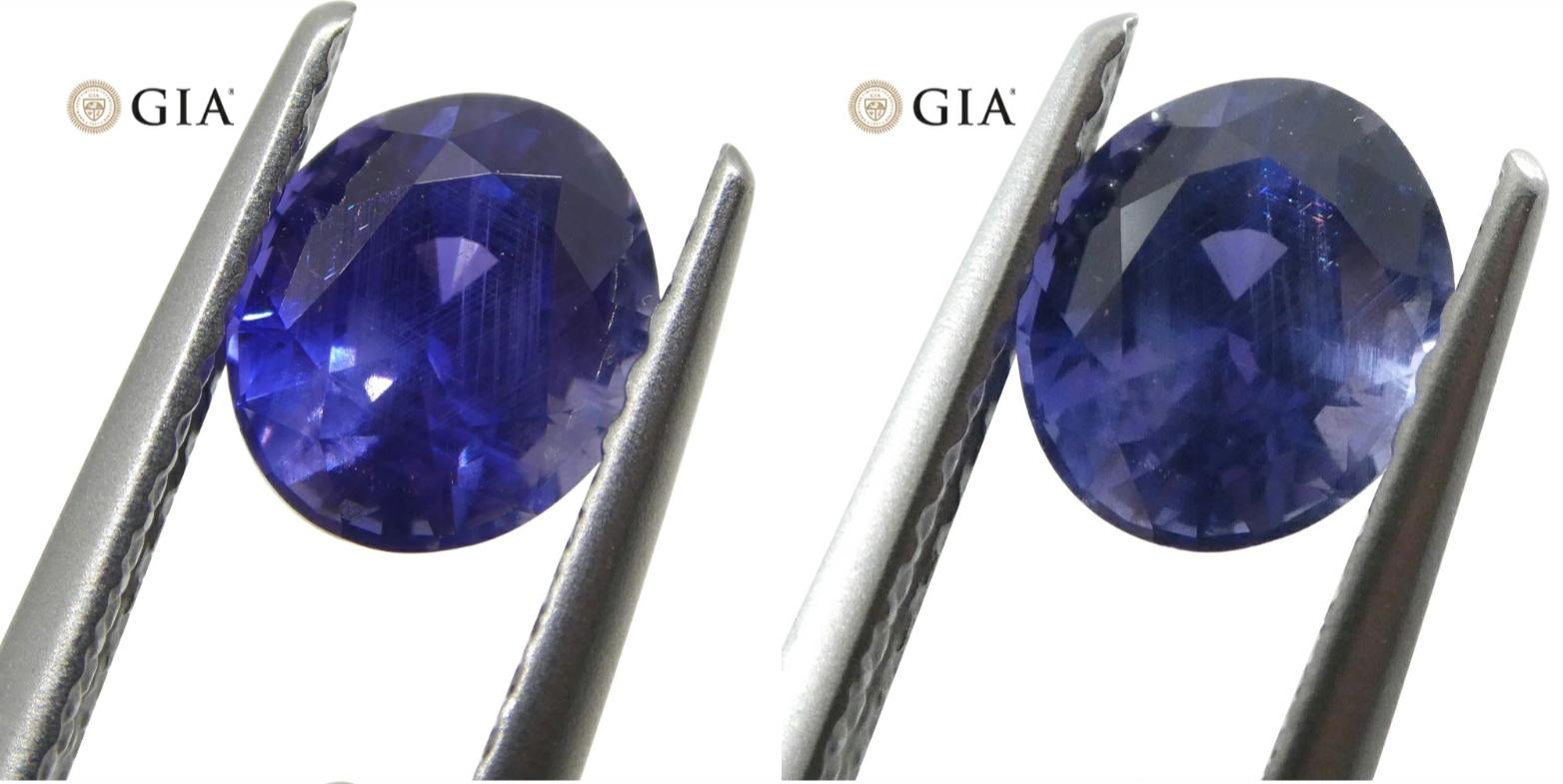 Description:



One Loose Color Change Sapphire

Report Number: 2195941916
Weight: 1.22 cts
Measurements: 6.58x5.61x4.21 mm
Shape: Oval
Cutting Style Crown: Brilliant Cut
Cutting Style Pavilion: Step Cut
Transparency: Transparent
Clarity: Very