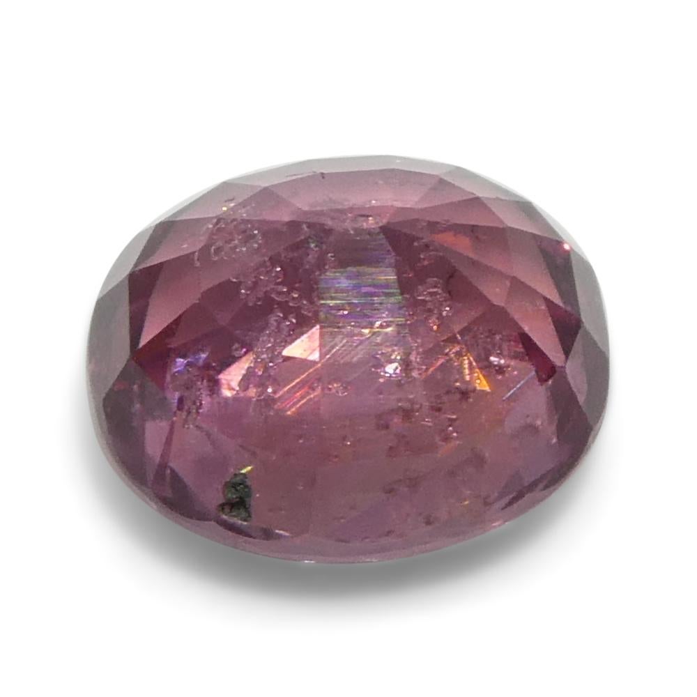 Zaffiro rosa a cuscino da 1,22 carati della Tanzania, non riscaldato in vendita 6
