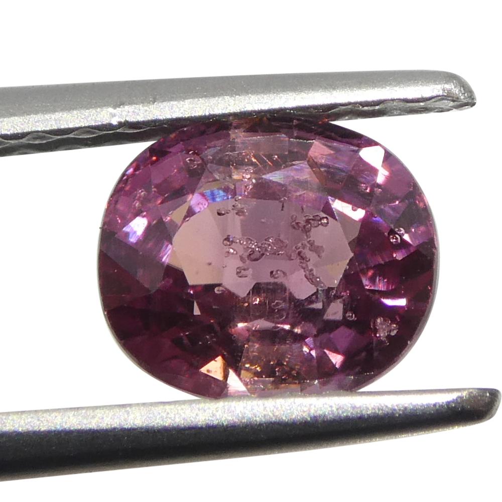 Zaffiro rosa a cuscino da 1,22 carati della Tanzania, non riscaldato In condizioni Nuovo in vendita a Toronto, Ontario
