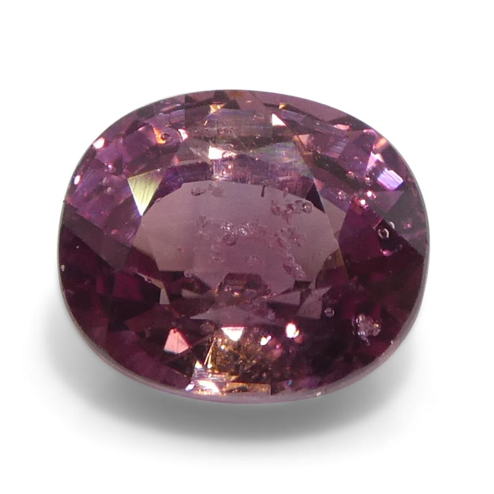 Zaffiro rosa a cuscino da 1,22 carati della Tanzania, non riscaldato in vendita 3
