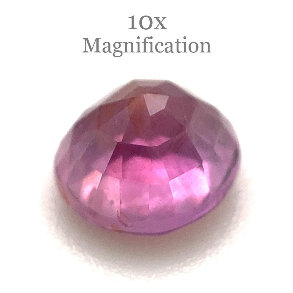Women's or Men's 1.22ct Cushion Pink Sapphire Unheated For Sale