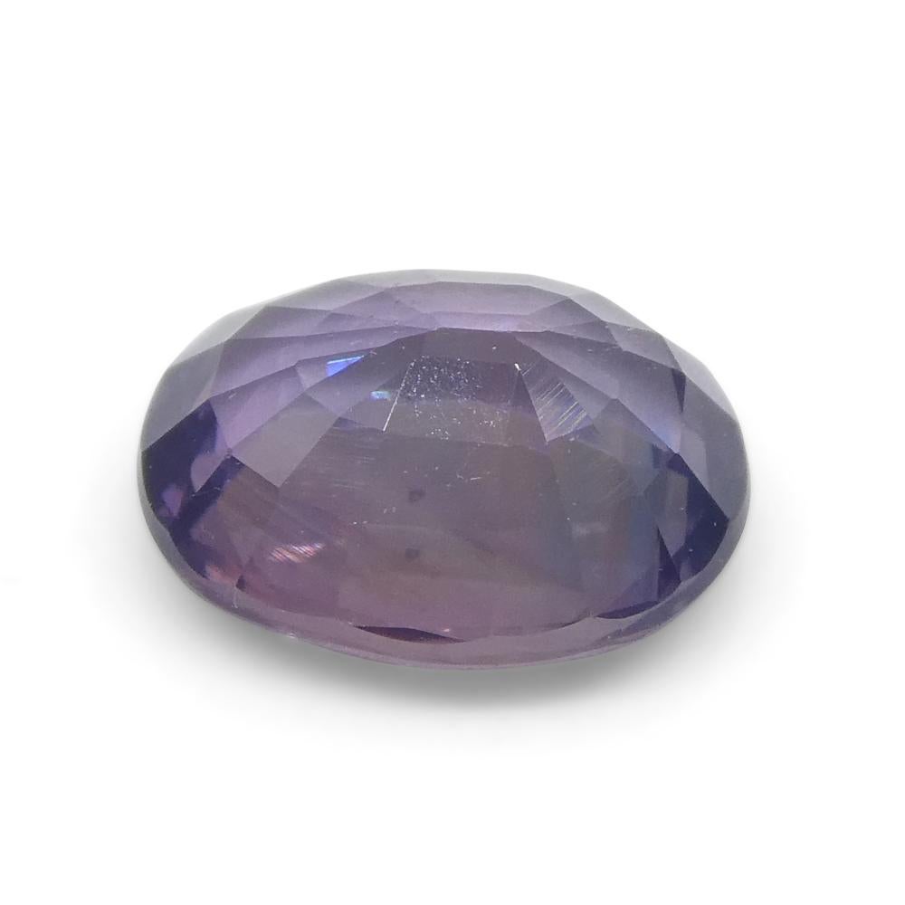 1.22ct Cushion Purple Sapphire from East Africa, Unheated For Sale 8