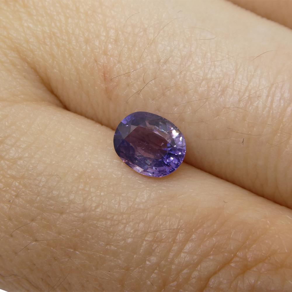 Description:

Gem Type: Sapphire
Number of Stones: 1
Weight: 1.22 cts
Measurements: 6.96 x 5.63 x 3.36 mm
Shape: Cushion
Cutting Style Crown: Modified Brilliant Cut
Cutting Style Pavilion: Step Cut
Transparency: Transparent
Clarity: Very Slightly