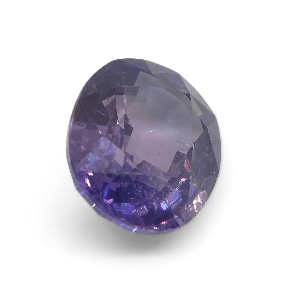 1.22ct Cushion Purple Sapphire from East Africa, Unheated For Sale 2