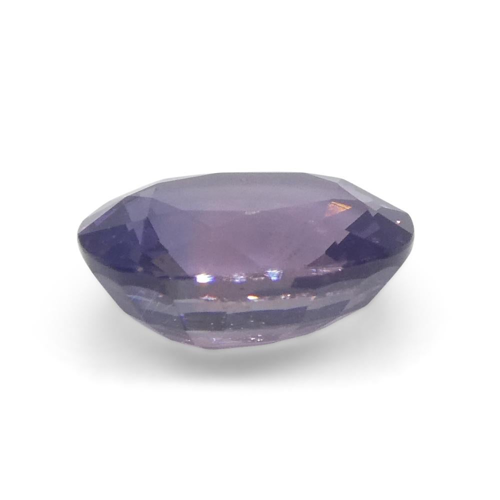 1.22ct Cushion Purple Sapphire from East Africa, Unheated For Sale 3