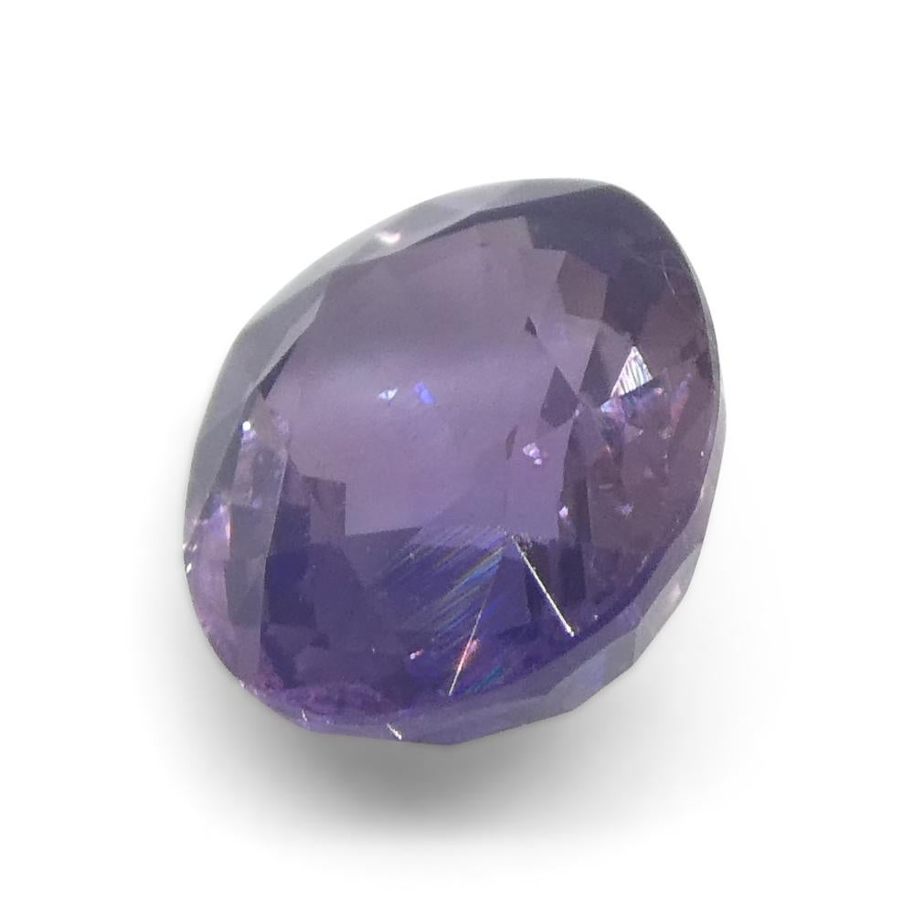 1.22ct Cushion Purple Sapphire from East Africa, Unheated For Sale 4