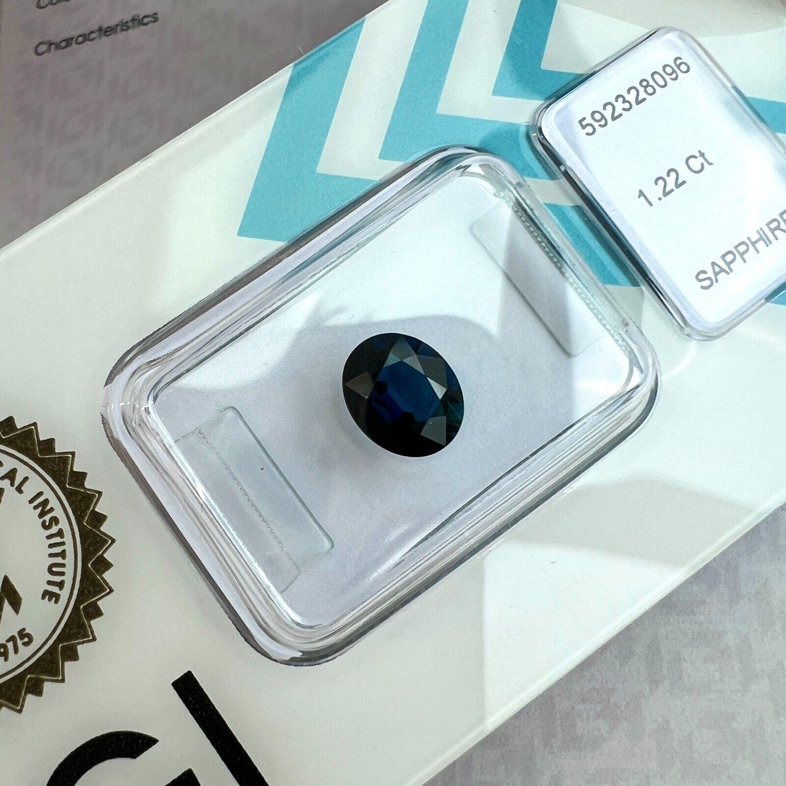 1,22ct Deep Blue Natural Sapphire Rare Oval Cut IGI zertifiziert lose Edelstein VVS

Natürlicher tiefblauer Saphir im Ovalschliff in IGI-Blister.
1,22 Karat mit einem ausgezeichneten ovalen Schliff und ausgezeichneter Klarheit, ein sehr sauberer