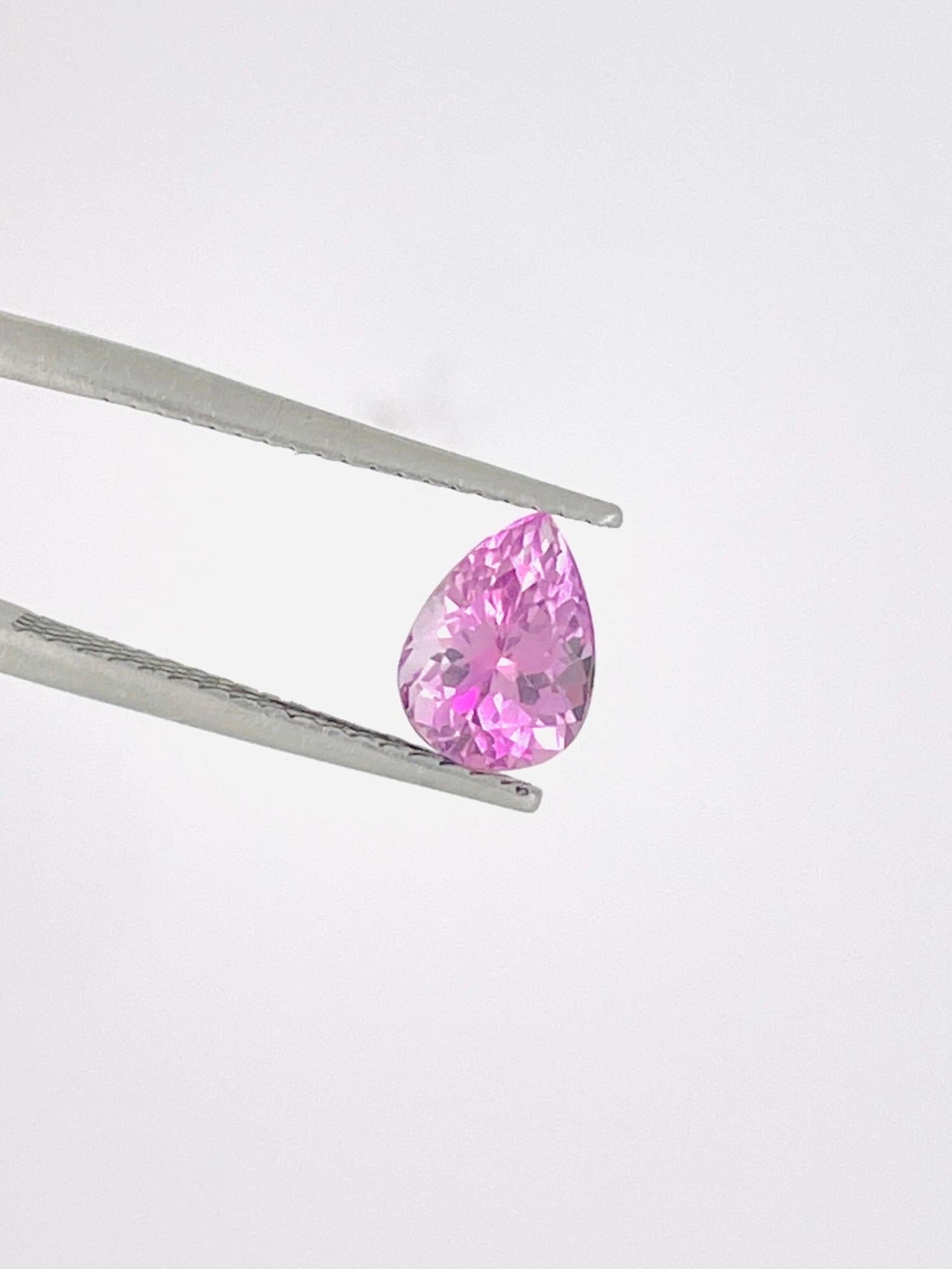 1.22Ct GIA Zertifikat Natürlicher Baby Rosa Tansanit Unerhitzt Zoisit Schleife sauber für Damen oder Herren im Angebot