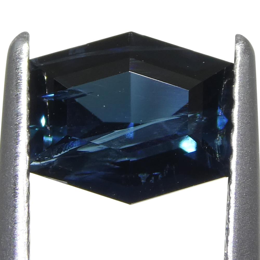 Tourmaline indicolite bleue taille hexagonale/coffin de 1,22 carat Neuf - En vente à Toronto, Ontario
