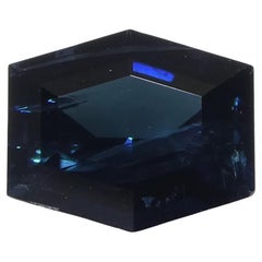 Tourmaline indicolite bleue taille hexagonale/coffin de 1,22 carat