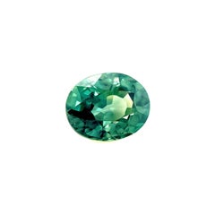 1.22ct Natural Sapphire Bluish Green Gia Certified Unheated Oval Cut Untreated