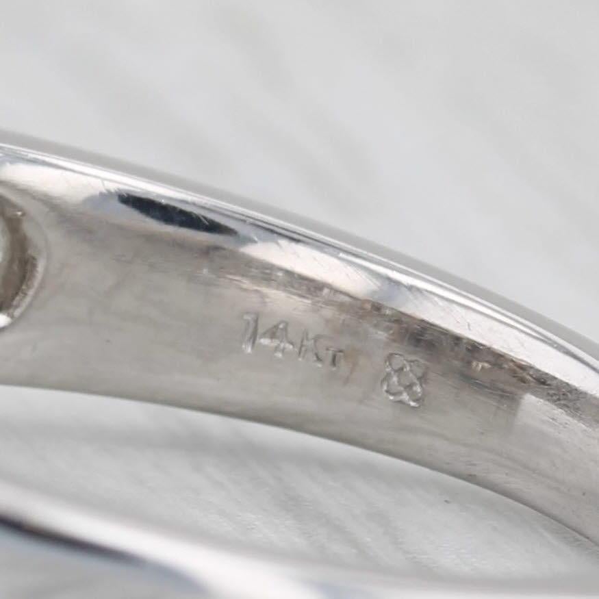 1.22ctw Princess Diamond Halo Engagement Ring 14k White Gold Size 10.5 2