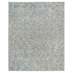 12'2 "x15' Beige Modern Striae Design Reine Wolle Handgeknüpft Übergroßer Teppich