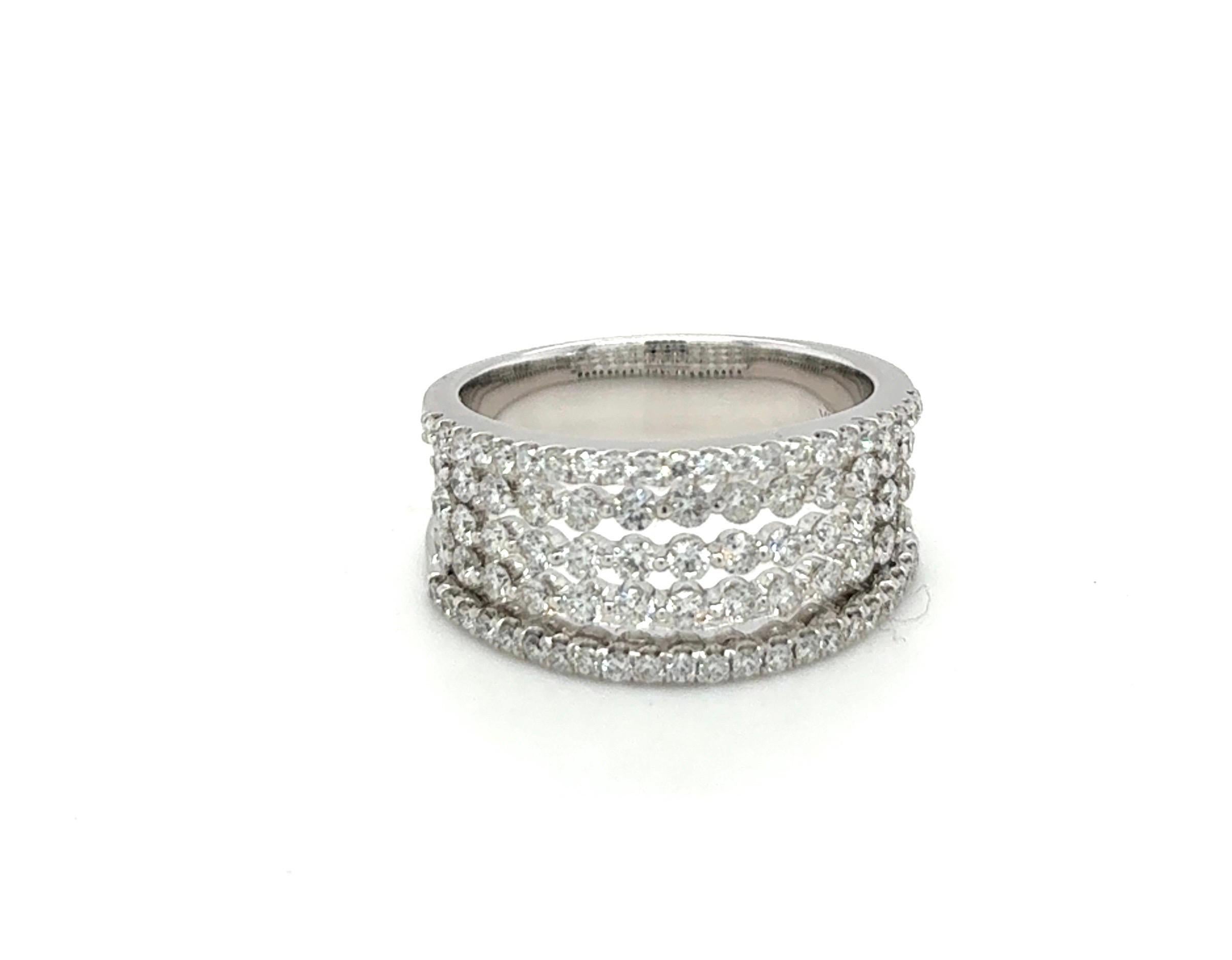 1,23 Karat Diamantbandring im Angebot 4