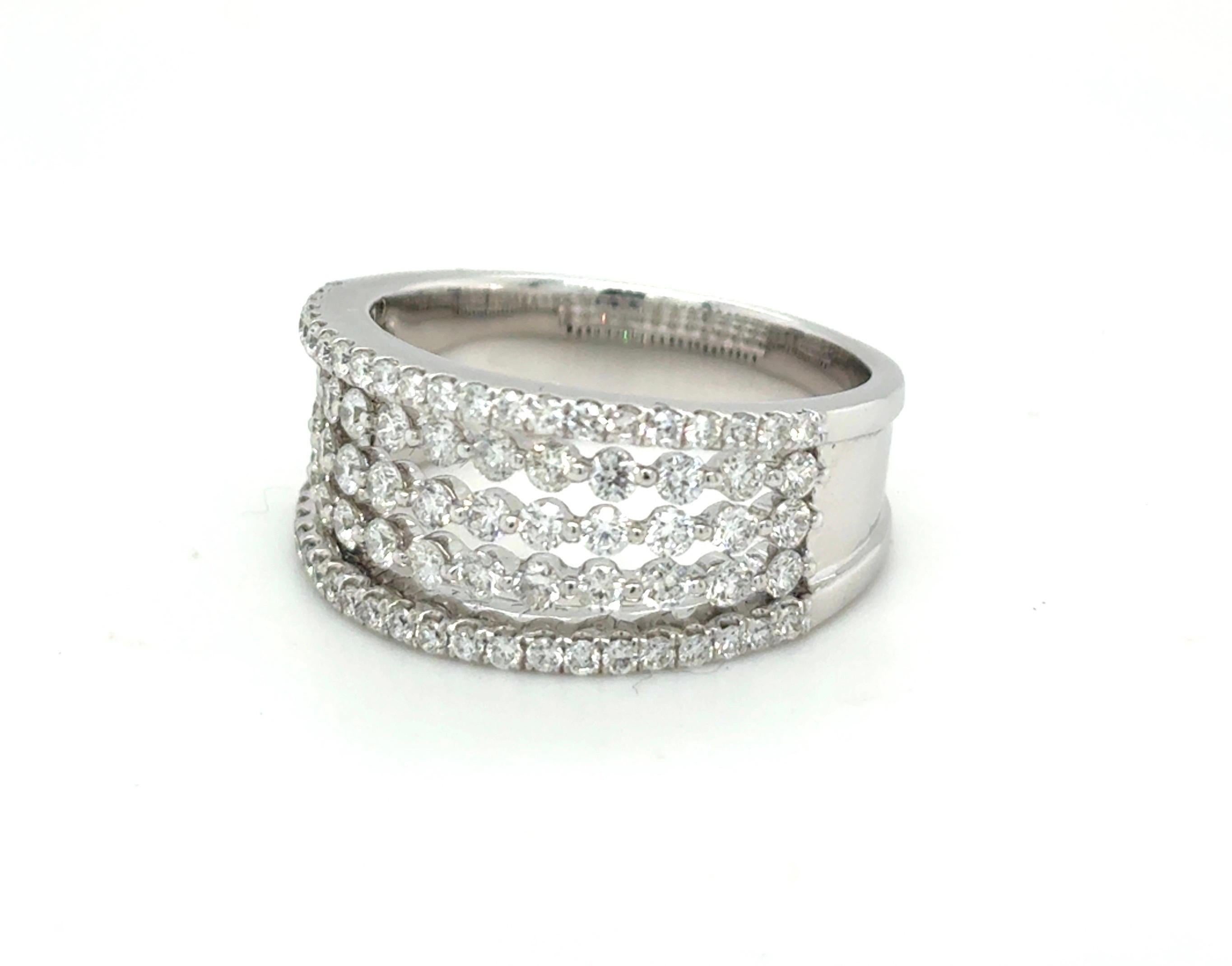 1,23 Karat Diamantbandring im Angebot 3